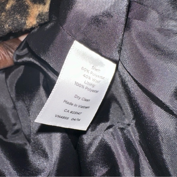 Talbots Women’s Size 10P Faux Fur Wool Blend Animal Print Pencil Skirt Lined Y2K - Picture 7 of 10